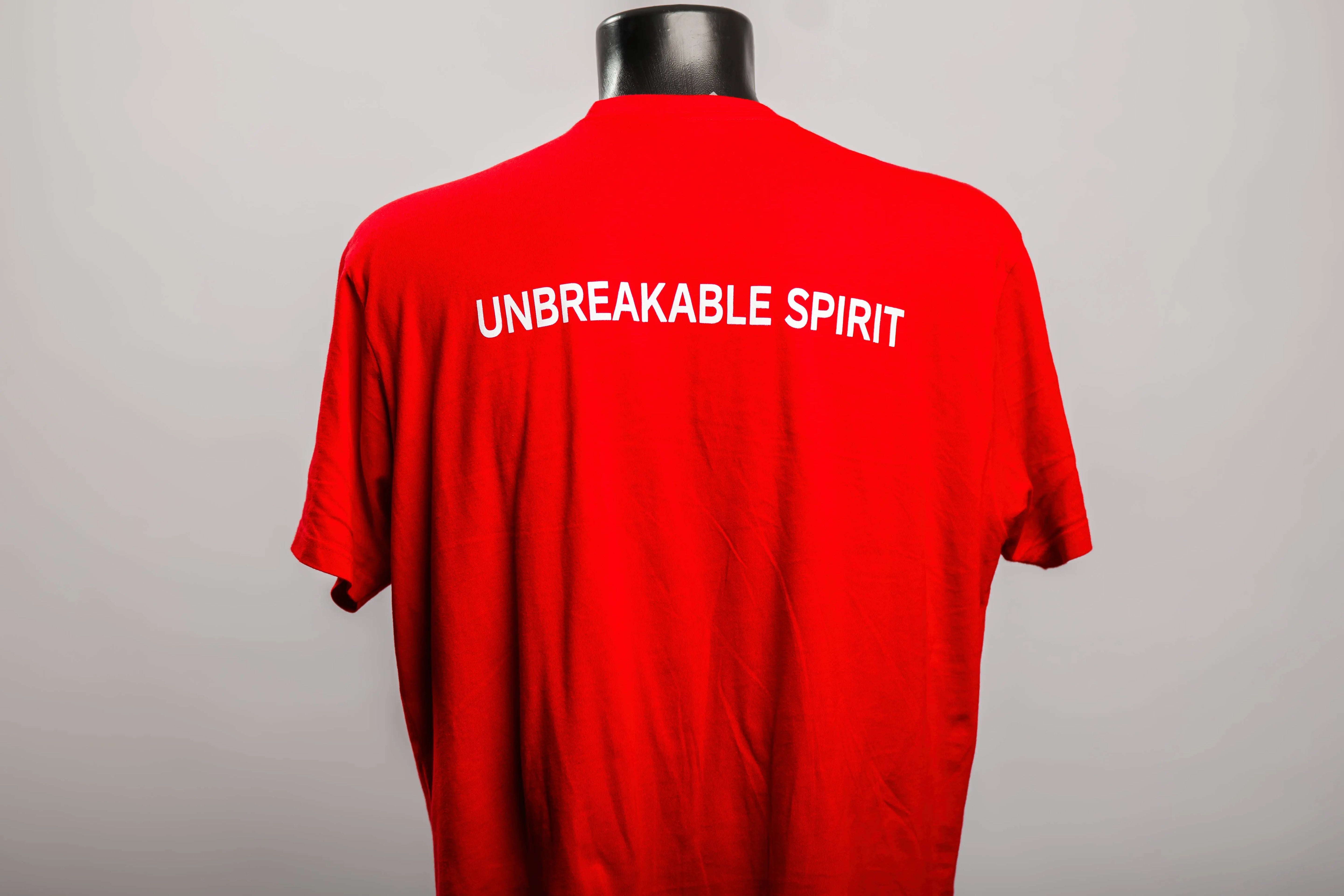 Unbreakable Spirit Tee – Red Bold Pape Chacool