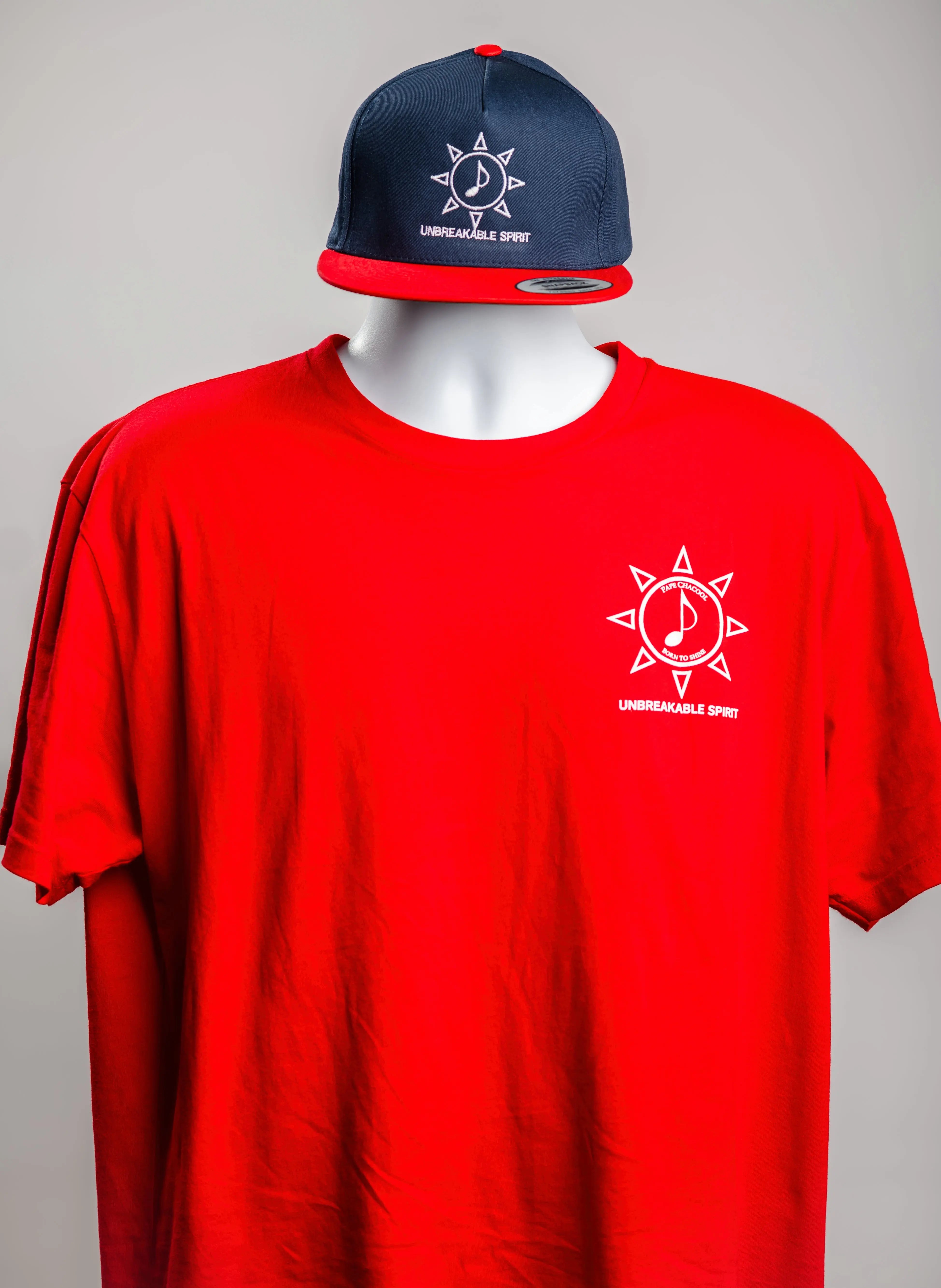 Unbreakable Spirit Tee – Red Bold Pape Chacool