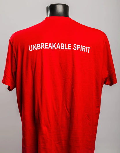 Unbreakable Spirit Tee – Red Bold Pape Chacool