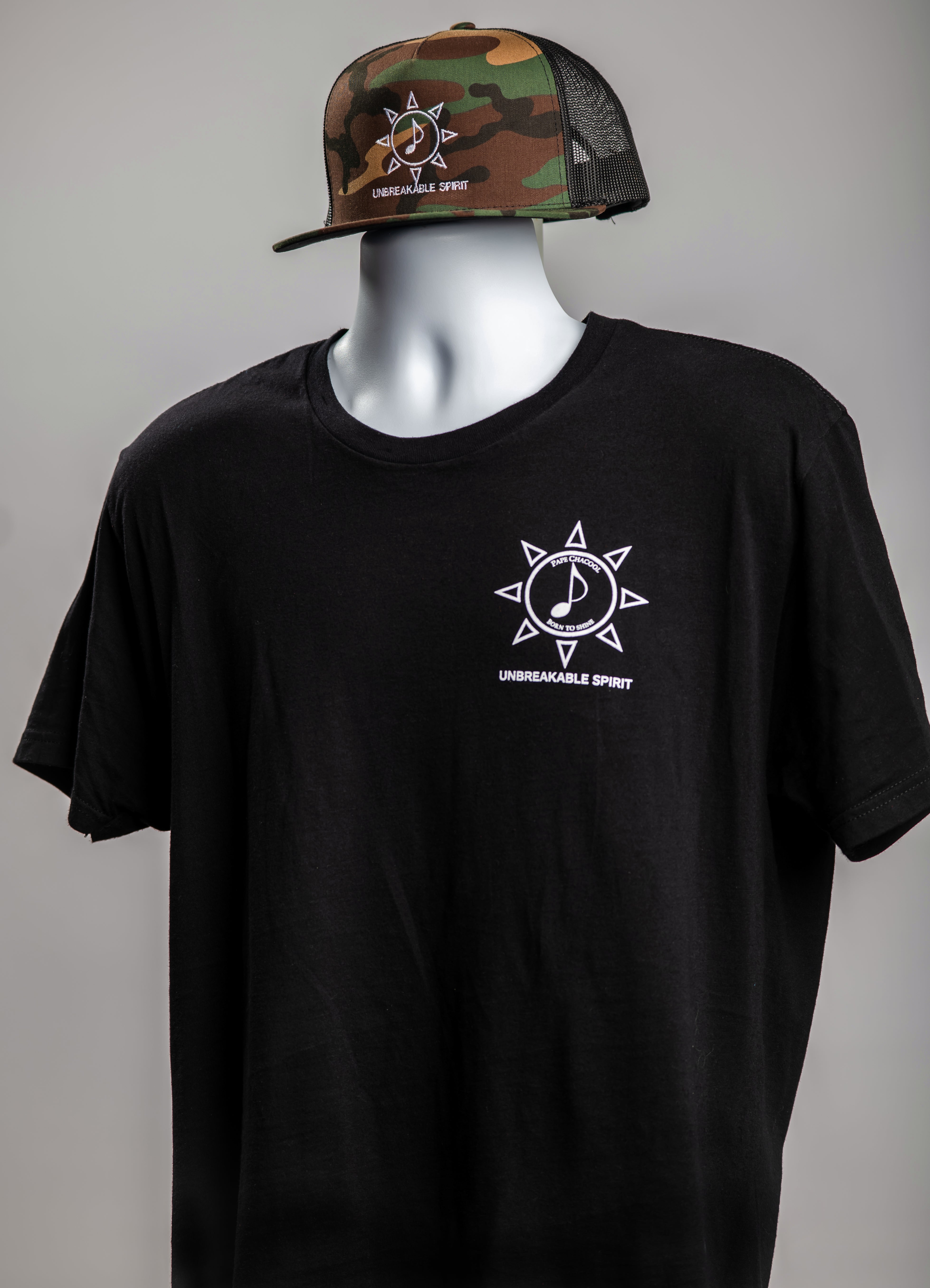 Unbreakable Spirit Tee – Classic Black Pape Chacool