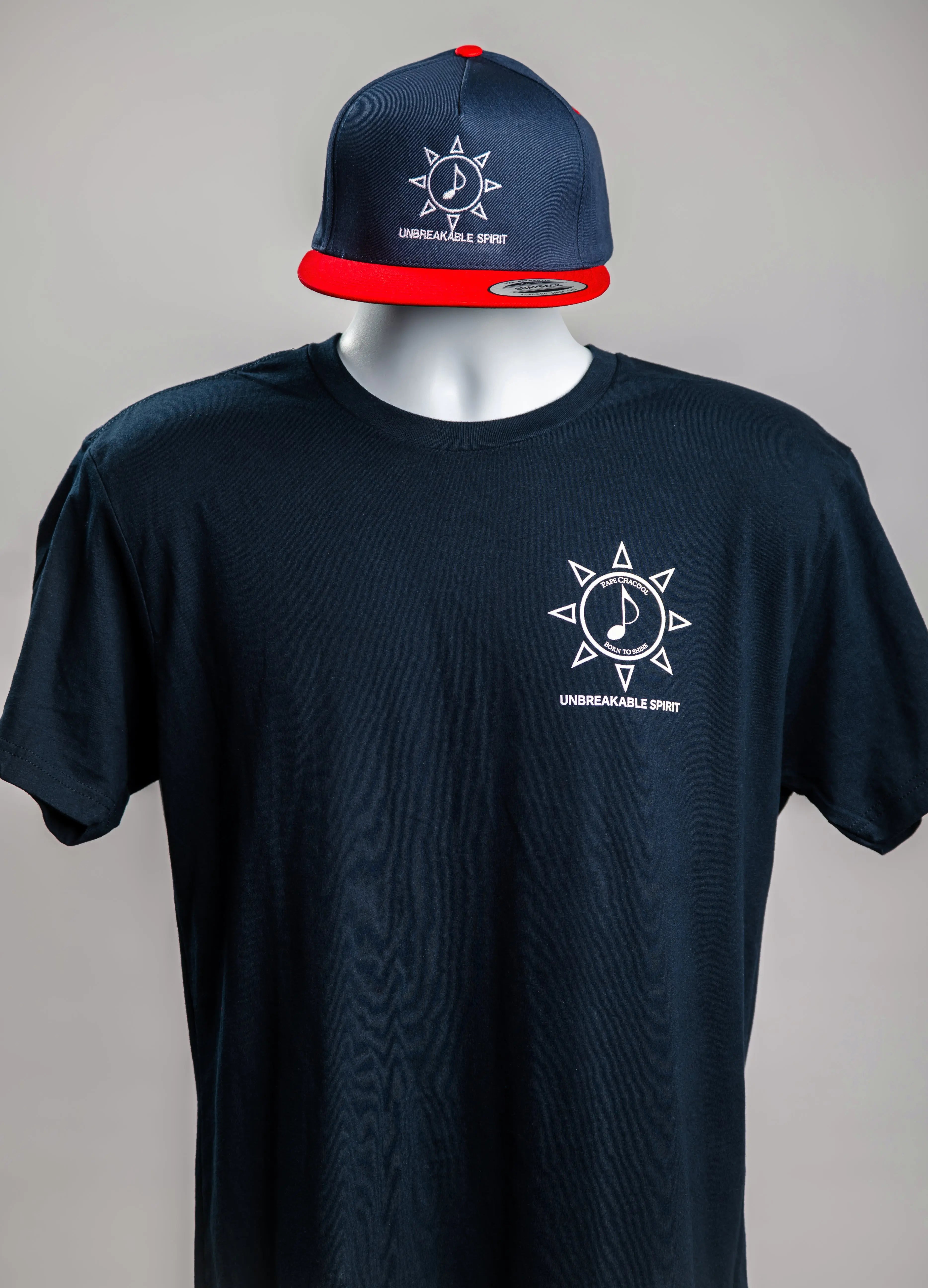 Unbreakable Spirit Tee – Navy Blue Pape Chacool